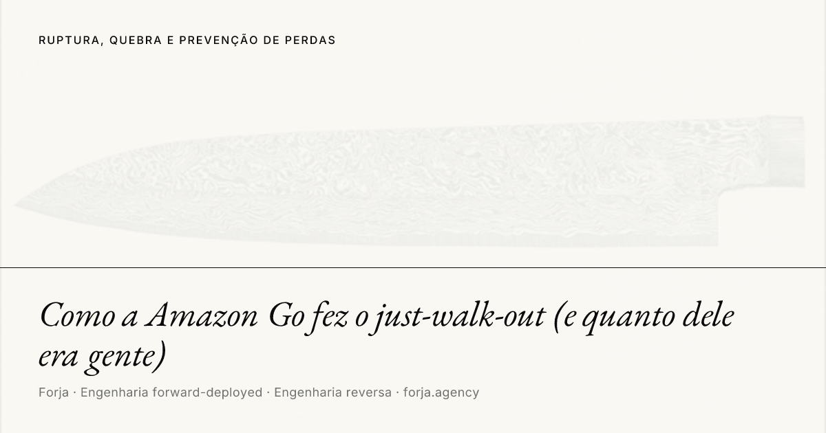 Como a Amazon Go fez o just-walk-out (e quanto dele era gente)
