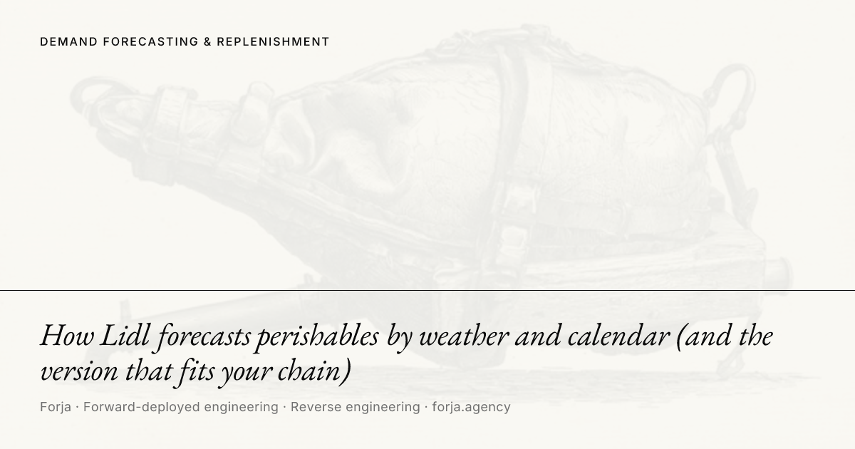 How Lidl forecasts perishables by weather and calendar (and the version that fits your chain)