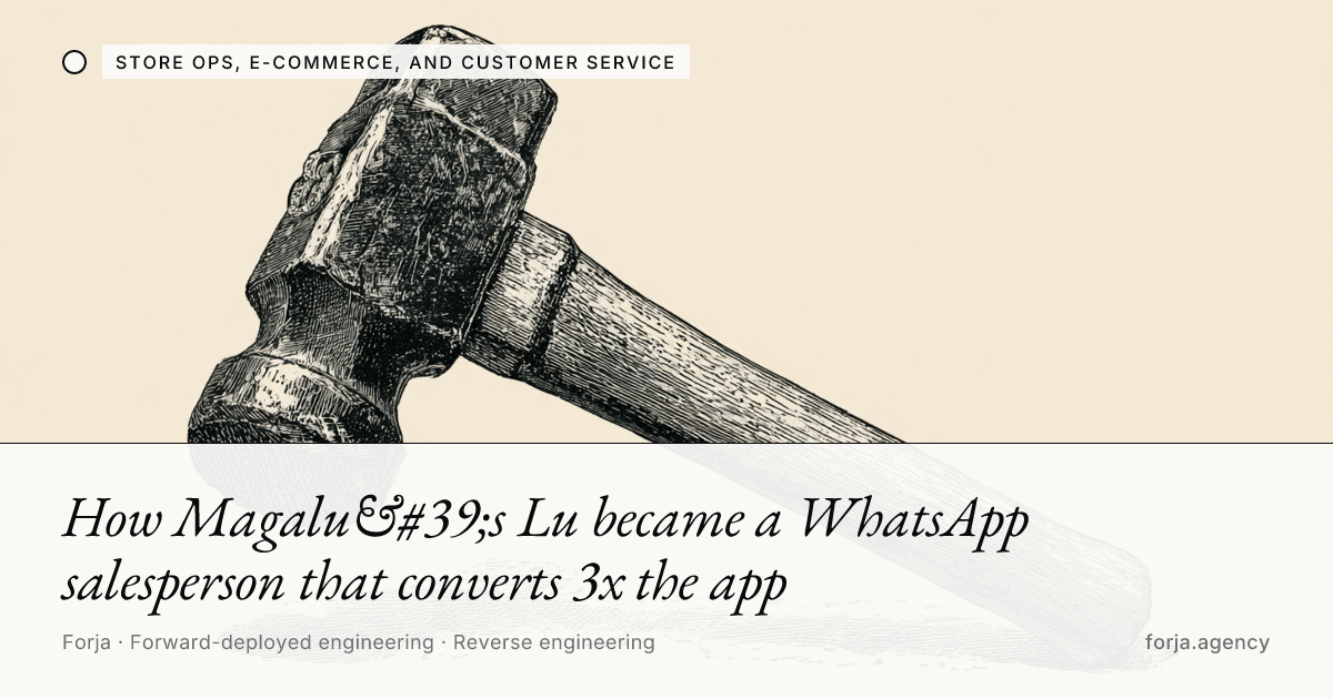 How Magalu's Lu became a WhatsApp salesperson that converts 3x the app