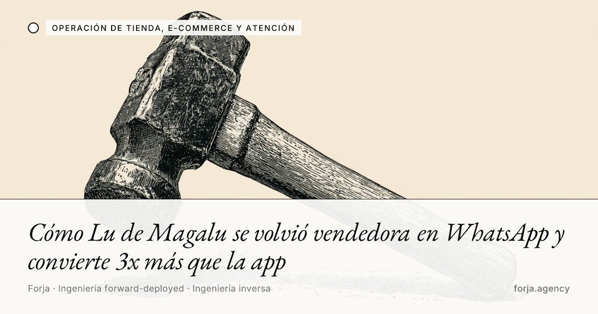 Cómo Lu de Magalu se volvió vendedora en WhatsApp y convierte 3x más que la app