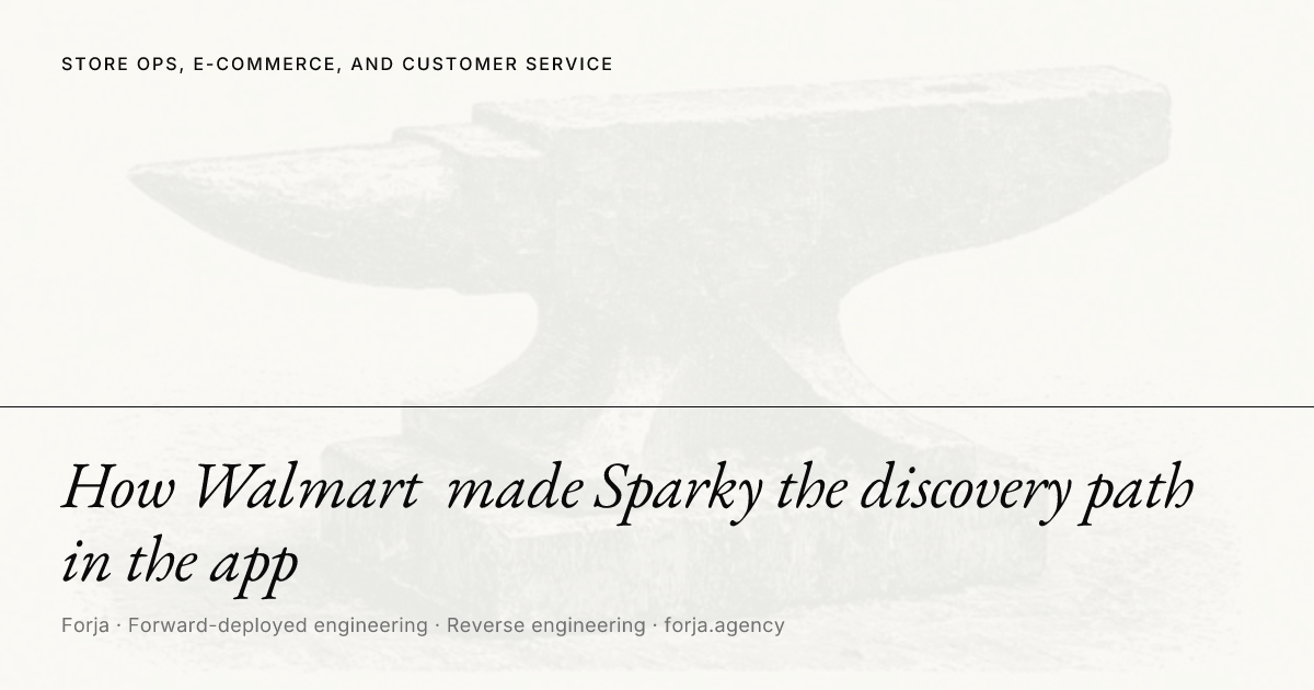 How Walmart made Sparky the discovery path in the app