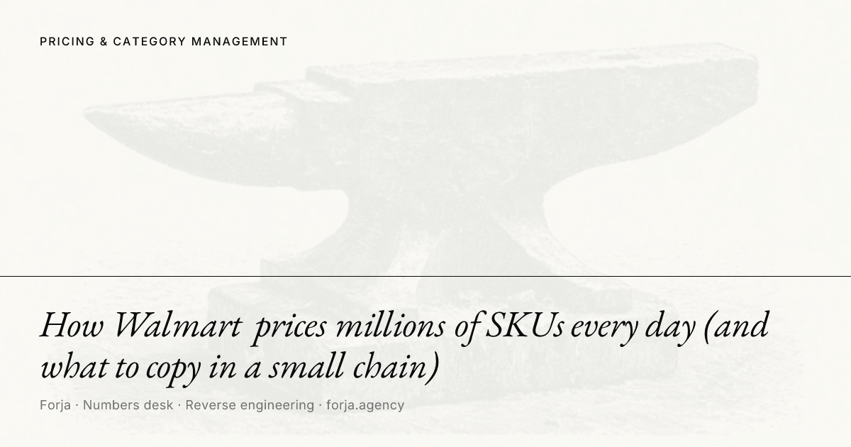 How Walmart prices millions of SKUs every day (and what to copy in a small chain)