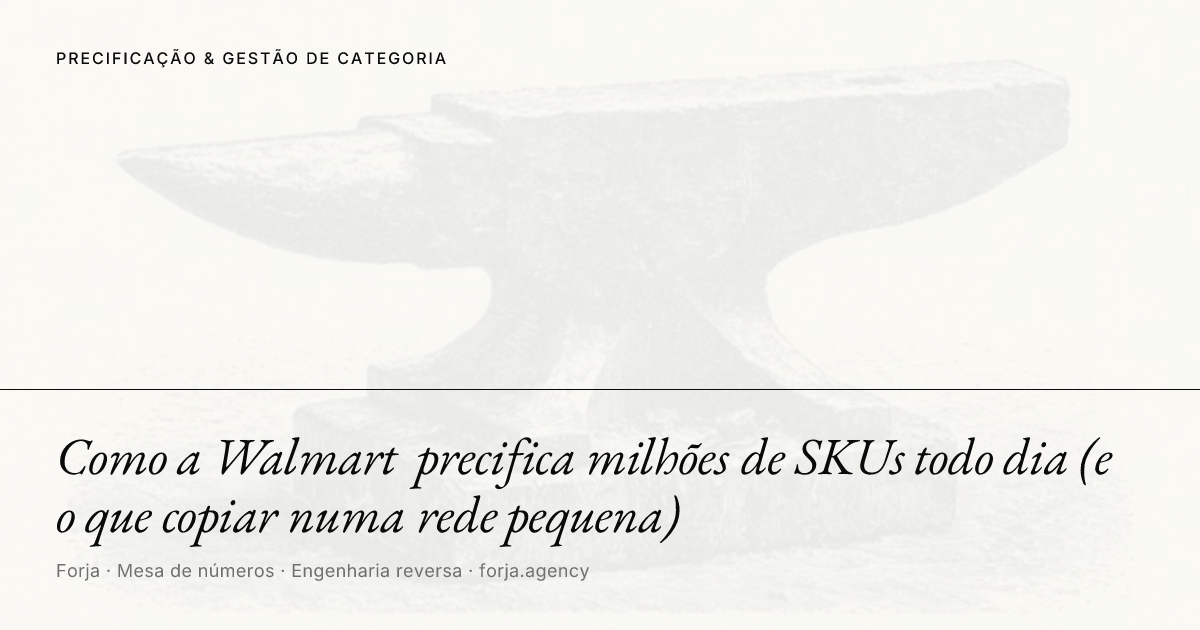 Como a Walmart precifica milhões de SKUs todo dia (e o que copiar numa rede pequena)