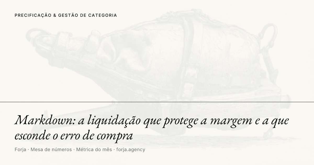 Markdown: a liquidação que protege a margem e a que esconde o erro de compra