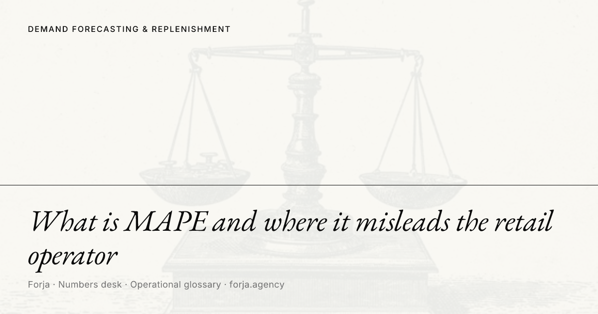What is MAPE and where it misleads the retail operator