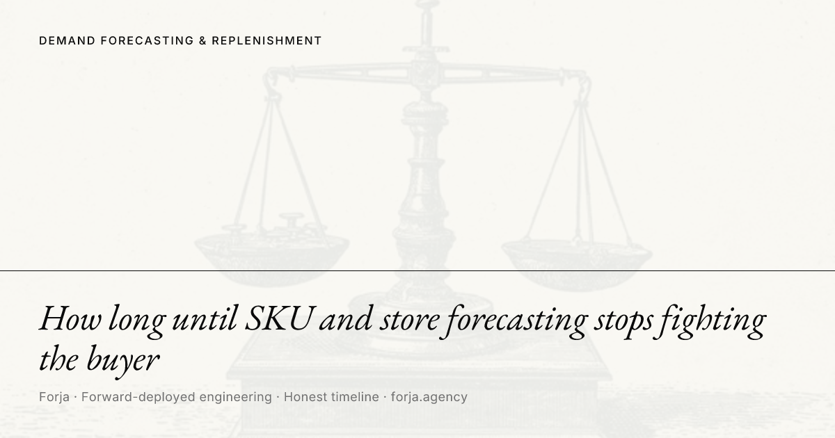How long until SKU and store forecasting stops fighting the buyer