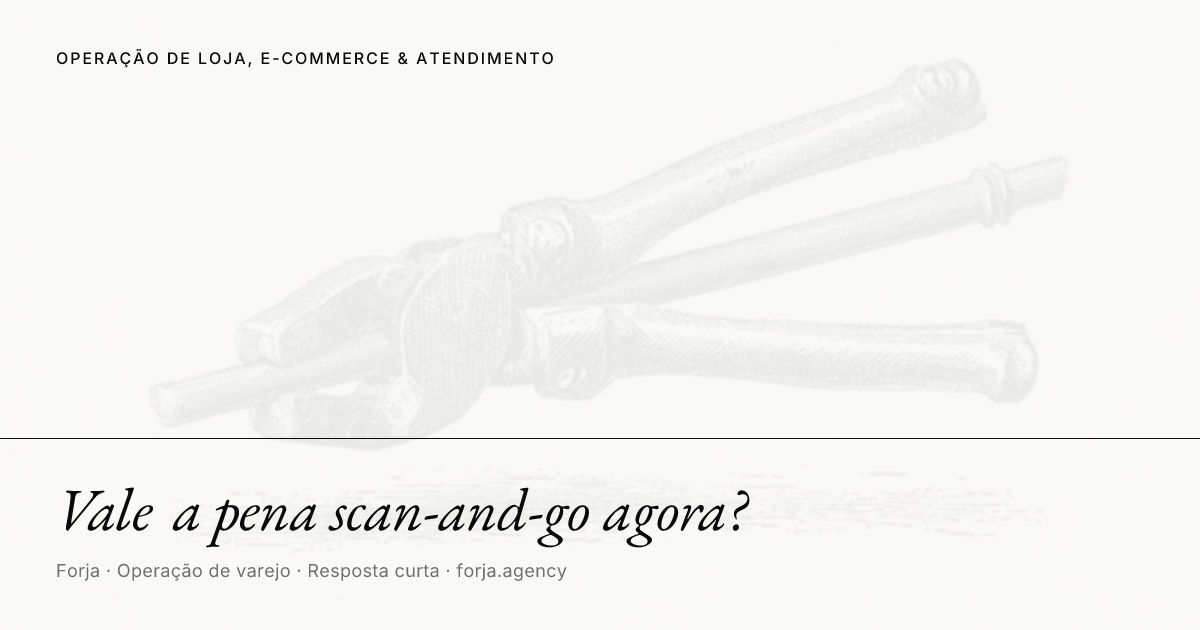 Vale a pena scan-and-go agora?